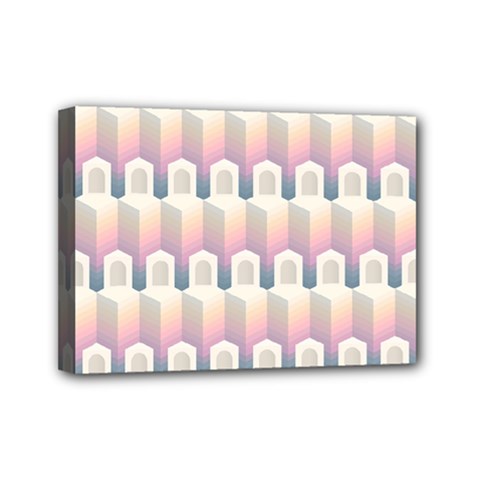 Seamless Pattern Background Entrance Mini Canvas 7  X 5  (stretched) by Vaneshart