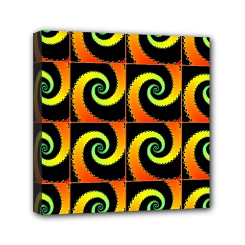 Spiral Seamless Pattern Mini Canvas 6  X 6  (stretched) by Vaneshart