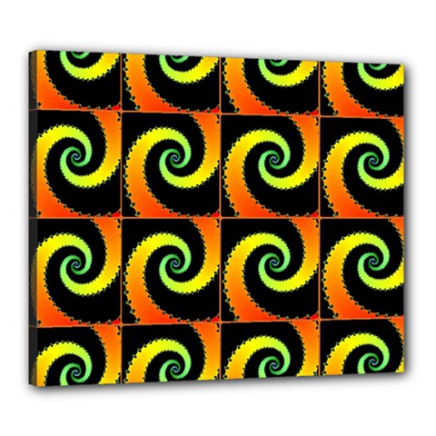 Spiral Seamless Pattern Canvas 24  X 20  (stretched) by Vaneshart