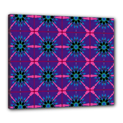 Seamless Wallpaper Art Canvas 24  X 20  (stretched) by Vaneshart