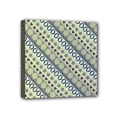 Abstract Seamless Pattern Graphic Mini Canvas 4  X 4  (stretched) by Vaneshart
