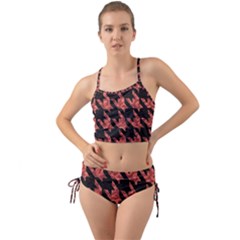 Fabric Pattern Dogstooth Mini Tank Bikini Set by Vaneshart