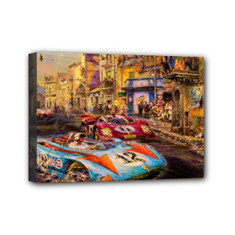Racing Mini Canvas 7  X 5  (stretched) by ArtworkByPatrick