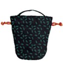 Copper Leaves Drawstring Bucket Bag View2
