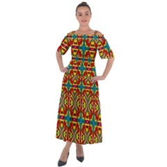 Seamless Shoulder Straps Boho Maxi Dress  by Sobalvarro