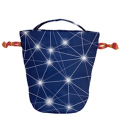 Network Technology Digital Drawstring Bucket Bag by HermanTelo