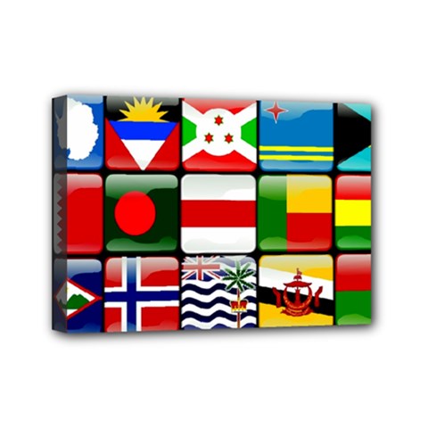 National Flags 1 Mini Canvas 7  X 5  (stretched) by ArtworkByPatrick