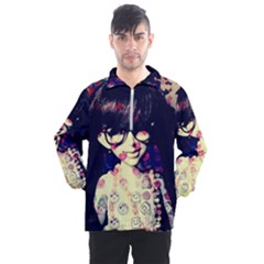 Retro Girl Men s Half Zip Pullover by snowwhitegirl