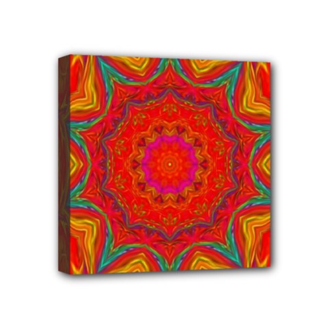 Background Pattern Surface Texture Mini Canvas 4  X 4  (stretched) by Wegoenart