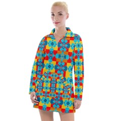 Pop Art  Women s Long Sleeve Casual Dress by Sobalvarro