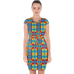 Pop Art  Capsleeve Drawstring Dress  by Sobalvarro