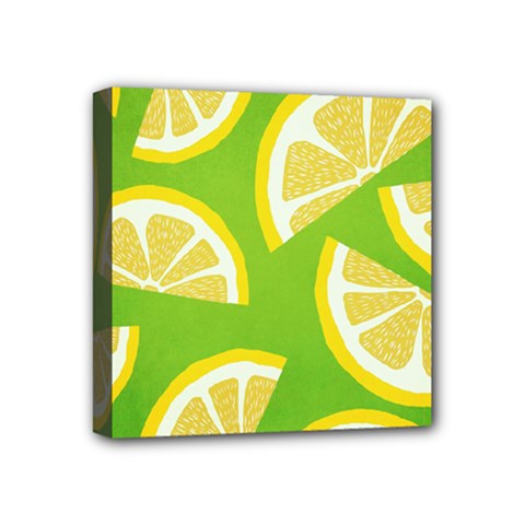 Lemon Fruit Healthy Fruits Food Mini Canvas 4  X 4  (stretched) by Wegoenart