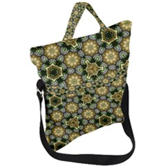 Pattern Background Texture Design Fold Over Handle Tote Bag by Wegoenart