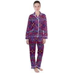 Kaleidoscope  Satin Long Sleeve Pyjamas Set by Sobalvarro