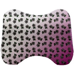 Magenta Gradient Flower Head Support Cushion by snowwhitegirl