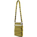 Retro Girl Daisy Chain Pattern Yellow Multi Function Travel Bag View2