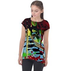 York 1 4 Cap Sleeve High Low Top by bestdesignintheworld
