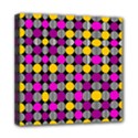 Polka Dots Two Times 4 Black Mini Canvas 8  x 8  (Stretched) View1