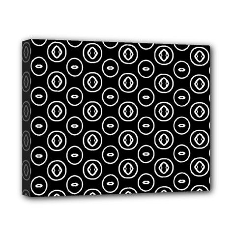Black And White Pattern Canvas 10  X 8  (stretched) by Vaneshart
