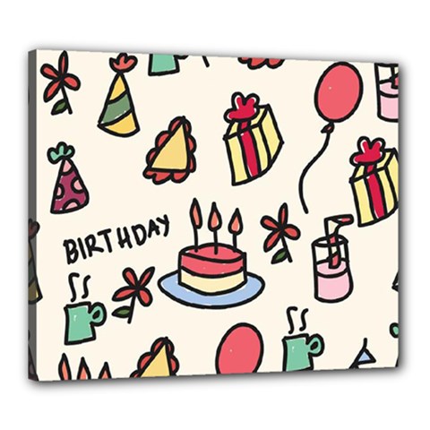 Kids Birthday Canvas 24  X 20  (stretched) by Vaneshart