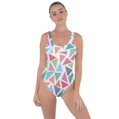 Colorful Triangle Vector Pattern Bring Sexy Back Swimsuit by Vaneshart