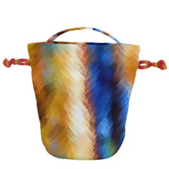 Abstract Paint Smears Drawstring Bucket Bag by Vaneshart
