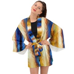 Abstract Paint Smears Long Sleeve Kimono by Vaneshart