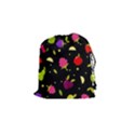 Vector Seamless Summer Fruits Pattern Colorful Cartoon Background Drawstring Pouch (Small) View1