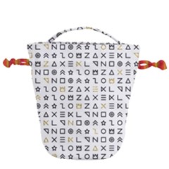 Memphis Seamless Patterns Drawstring Bucket Bag by Vaneshart