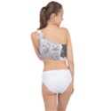 Hand Draw Cats Seamless Pattern Spliced Up Bikini Top  View2