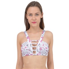Set Kawaii Doodles Cage Up Bikini Top by Vaneshart