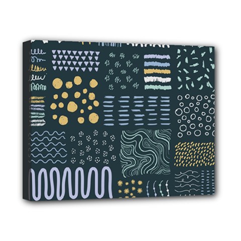 Mixed Background Patterns Canvas 10  X 8  (stretched) by Vaneshart