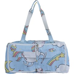 Unicorn Seamless Pattern Background Vector Multi Function Bag by Sobalvarro