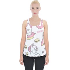 Unicorn Seamless Pattern Background Vector (1) Piece Up Tank Top by Sobalvarro