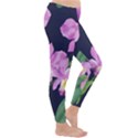 Vector Hand Drawn Orchid Flower Pattern Classic Winter Leggings View3