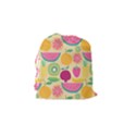 Seamless Pattern With Fruit Vector Illustrations Gift Wrap Design Drawstring Pouch (Small) View2