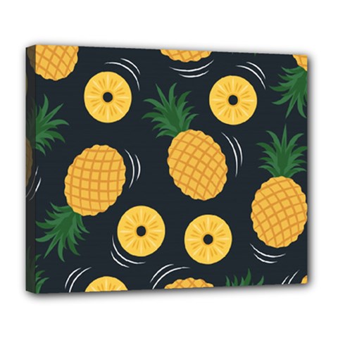 Seamless Pattern Pineapple Pattern Deluxe Canvas 24  X 20  (stretched) by Vaneshart