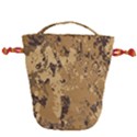 Abstract Grunge Camouflage Background Drawstring Bucket Bag View2