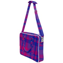 Bisexual Plaid Cross Body Office Bag by NanaLeonti