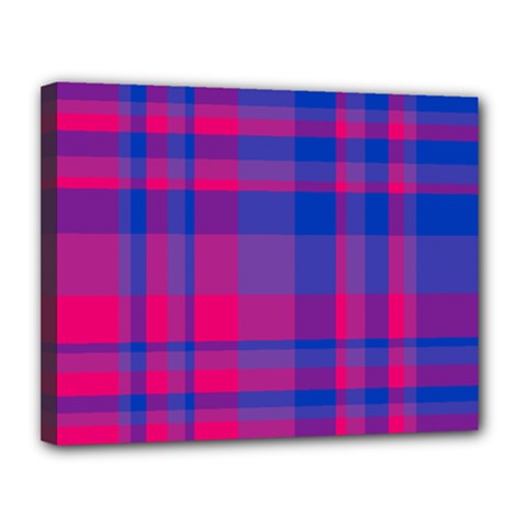 Bisexualplaid Canvas 14  X 11  (stretched) by NanaLeonti
