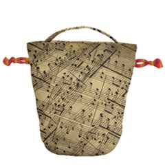 Music Nuts Sheet Drawstring Bucket Bag by Mariart
