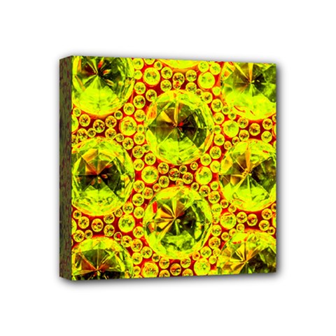 Cut Glass Beads Mini Canvas 4  X 4  (stretched) by essentialimage