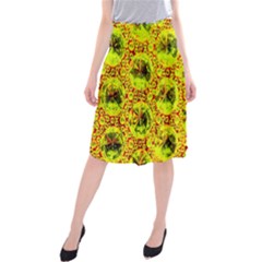 Cut Glass Beads Midi Beach Skirt by essentialimage