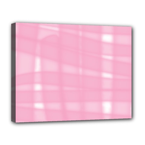 Pink Ribbon Canvas 14  X 11  (stretched) by snowwhitegirl