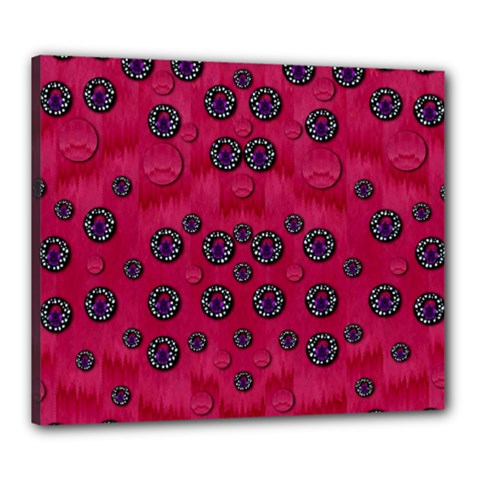 The Dark Moon Fell In Love With The Blood Moon Decorative Canvas 24  X 20  (stretched) by pepitasart