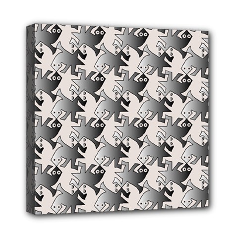 Seamless Tessellation Background Mini Canvas 8  X 8  (stretched) by Vaneshart