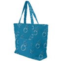Bubble Group Pattern Abstract Zip Up Canvas Bag View1