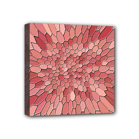 Texture Stained Glass Window Colors Mini Canvas 4  X 4  (stretched) by Vaneshart