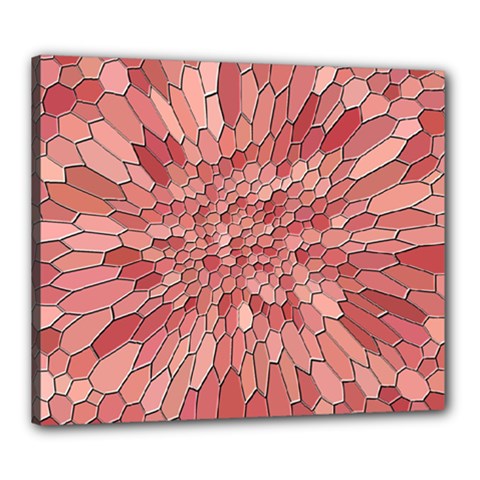 Texture Stained Glass Window Colors Canvas 24  X 20  (stretched) by Vaneshart