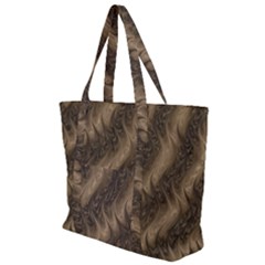Texture Butterfly Skin Waves Zip Up Canvas Bag by Vaneshart